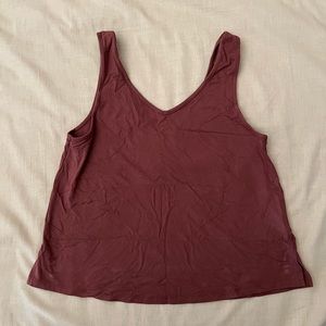 Fighting Eel Brown V-neck Tank Size Small